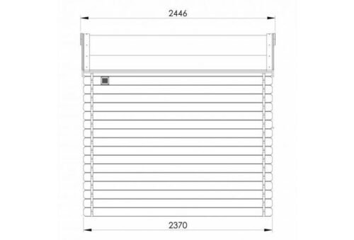 Abri de jardin NICO en bois traité - 2,8m² - 248x148cm – Image 4