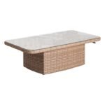 Table basse de jardin rectangulaire relevable - Salon de jardin BORA – Image 2