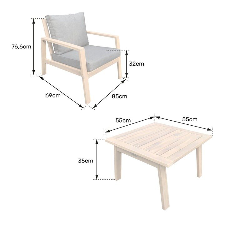 0dc220b0b34e585010de6f360cd0e630 Salon de jardin en acacia - 2 places – Image 5