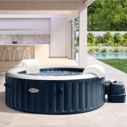 Spa Gonflable Bleu Marine 6 places + Couverture thermique – Image 1