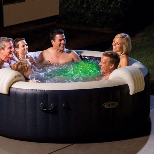 Spa Gonflable Bleu Marine 6 places + Couverture thermique – Image 4