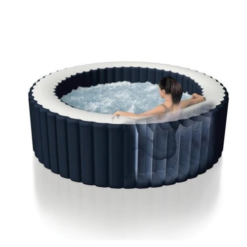 Spa Gonflable Bleu Marine 6 places + Couverture thermique – Image 6
