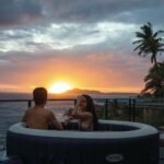 Spa Gonflable Bleu Marine 4 places + Couverture thermique – Image 6