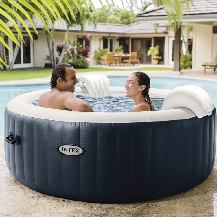 BM3 (1) Spa Gonflable Bleu Marine 4 places + Couverture thermique – Image 1