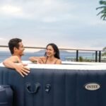 Spa Gonflable Bleu Marine 4 places + Couverture thermique – Image 4