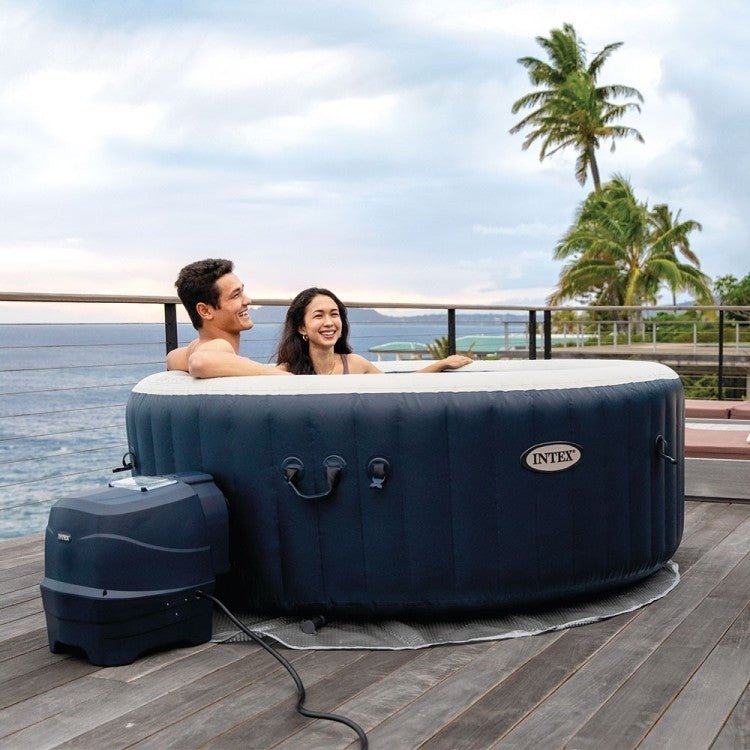 BM6 (1) Spa Gonflable Bleu Marine 4 places + Couverture thermique – Image 3