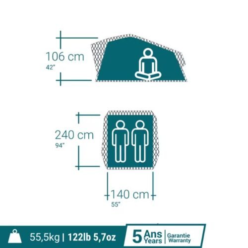 Tente de Toit MH500 Fresh & Black - 2 Personnes – Image 4