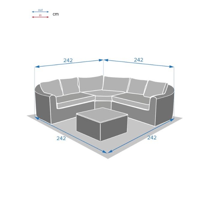 Designsanstitre-2024-06-26T16232 Salon d'angle de jardin MAYA - 5 places – Image 3