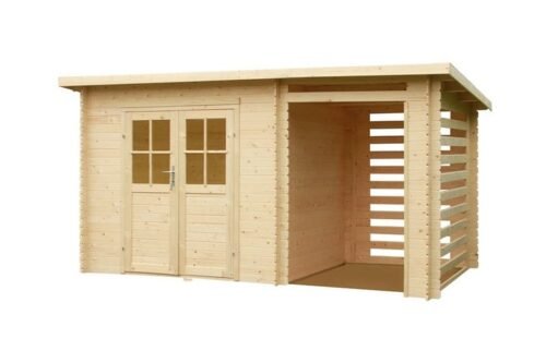 Abri de Jardin Bois KATYA – 4,44 + extension 3 m² – Image 4