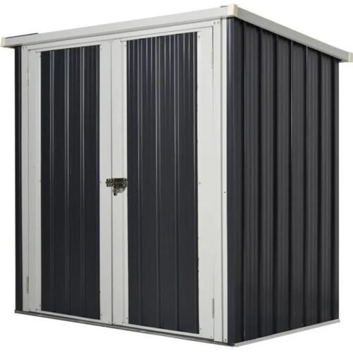 Abri de Jardin en Acier - 147 x 86 cm - 1,26 m² - 2 portes verrouillables – Image 2