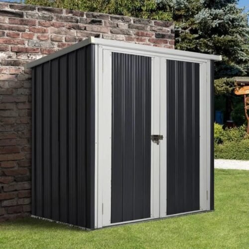 Abri de Jardin en Acier - 147 x 86 cm - 1,26 m² - 2 portes verrouillables – Image 1