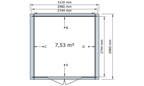 Abri de Jardin Traité Autoclave MARMANDE - 7,53m² - 3,98m² – Image 3
