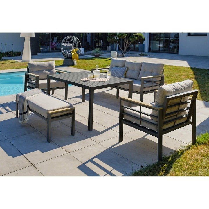 ca3_1 Salon de jardin CAYENNE aluminium anthracite DCB Garden 7 personnes – Image 4