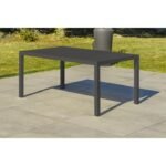 Salon de jardin CAYENNE aluminium anthracite DCB Garden 7 personnes – Image 6