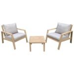 Salon de jardin en acacia - 2 places – Image 2